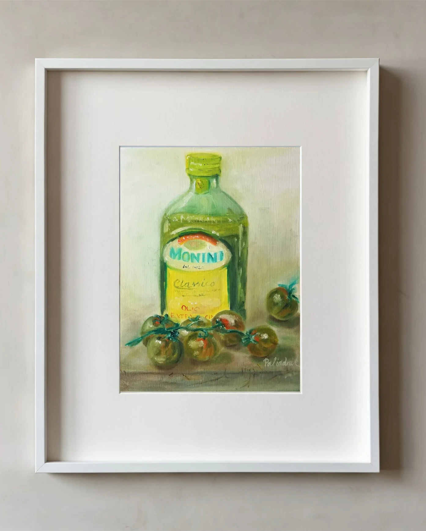 Monini Olive Oil and Green Tomatoes